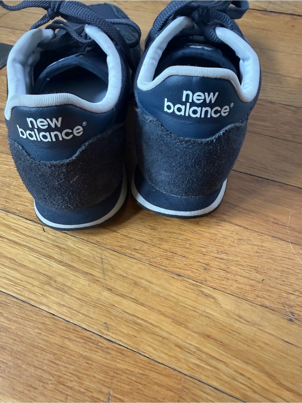 New Balance Navy and White Women's Athletic Sneakers - Picture 3 of 6